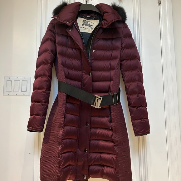 Burberry Down-filled Sateen Puffer with Fox Fur Trimmed Hood (Women) - Picture 6 of 7